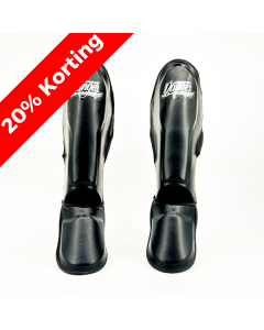 Danger Children's Shin Guards - PU - Black