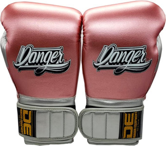 Danger Mexican Pride Rockstar Boxing Gloves - Semi Leather - Metal Pink