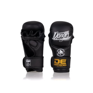 Danger MMA Sparring Gloves - semi leather - Black
