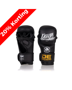 Danger MMA Sparring Gloves - semi leather - Black