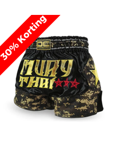 Danger Muay Thai Shorts EX01 - Satin - Army