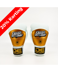 Danger Reborn Boxing Gloves - microfiber - White/Gold