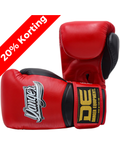 Danger Rocket Boxing Gloves - Leather - Red