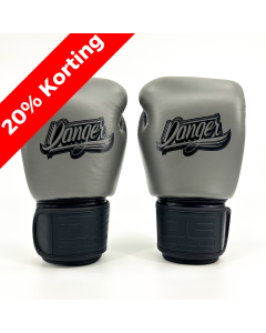 Danger Supermax Boxing Gloves - Grey Edition - Leather - Grey