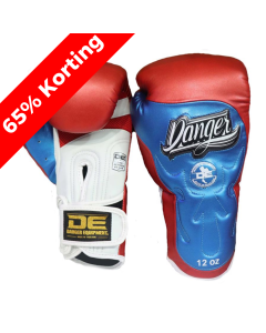 Danger Ultimate Fighter American Hero Boxing Gloves -Semi-leather - Red/White/Blue