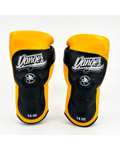 Danger Ultimate Fighter Boxing Gloves - Leather - Yellow/Black