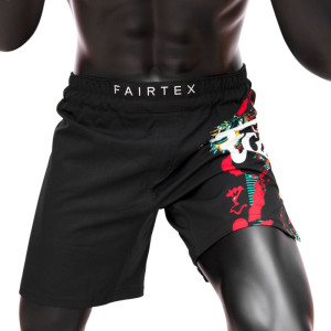 Fairtex AB13 Wild Board Shorts - MMA Shorts - Black/Red/Green