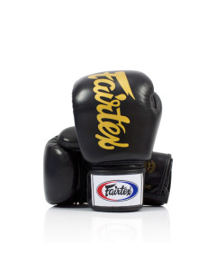 Fairtex Deluxe "Tight-Fit" Boxing Gloves - Black