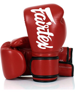 Fairtex Microfiber Boxing Gloves - Red