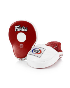 Fairtex Ultimate Contoured Focus Mitts - White / Red