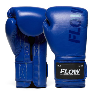 Flow - Challenge Boxhandschuhe - Echtes Leder - Blau