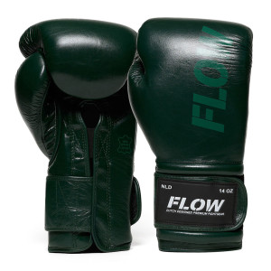 Flow - Challenge Boxhandschuhe - Echtes Leder - Dunkelgrün