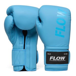 Flow - Challenge Boxhandschuhe - Echtes Leder - Hellblau