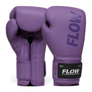 Flow - Challenge Boxhandschuhe - Echtes Leder - Lila