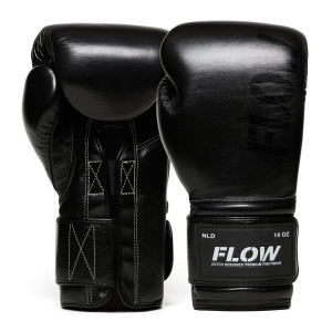 Flow - Challenge Boxhandschuhe - Echtes Leder - Schwarz