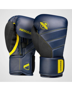 Hayabusa T3 Boxing Gloves - Navy Blue / Yellow