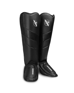 Hayabusa T3 Full-Back Shin Guards - Black