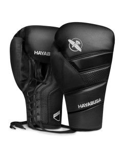 Hayabusa T3 Lace Up Boxing Gloves - Black