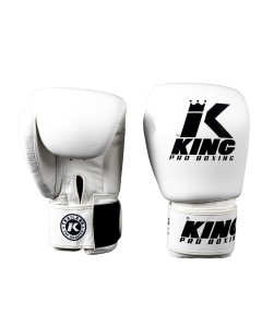 King Pro Boxing Gloves - BGVL 3 - White / Black