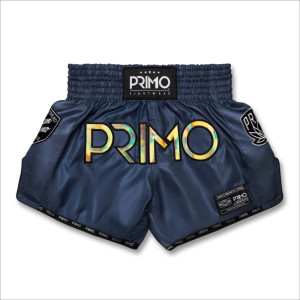 Primo Muay Thai Shorts - Hologram Series - Valor Grey - Dark Grey