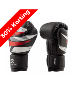 Rinkage Heritage Boxing Gloves - Carbon - Black/Red/White