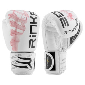 Rinkage Mysterium Boxing Gloves - White / Red