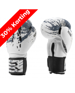 Rinkage Rise Kids Boxing Gloves - White/Grey