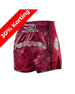 Rinkage Thai Stallion Muay Thai Short - Dark Red