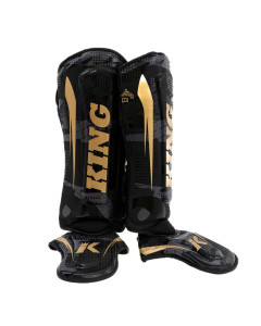 King Pro Boxing - Shin Guards - Shogun - Black / Gold