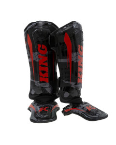 King Pro Boxing - Shin Guards - Shogun - Black / Red