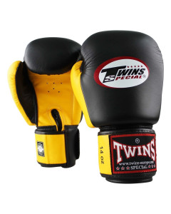 Twins Boxing Gloves - BGVL 3 - Black / Yellow