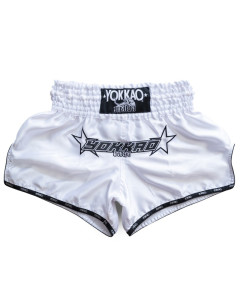 Yokkao Institution Carbonfit Shorts - Satin Blend - White