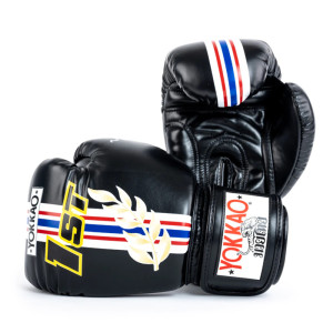 Yokkao - Limited Edition - First At The Race Boxing Gloves - Genuine Leather - Black