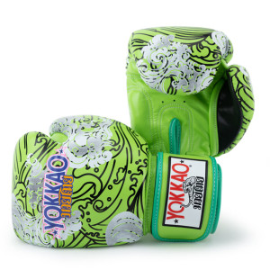 Yokkao - Limited Edition - Hawaii Boxing Gloves - Genuine Leather - Lime Zest