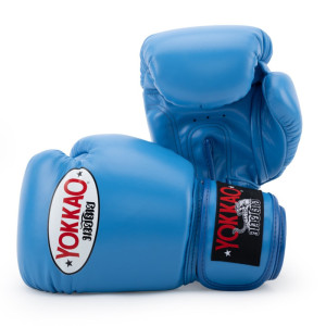 Yokkao Matrix Boxing Gloves - Leather - Blue Nobility