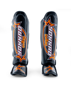 Yokkao Vertical Shinguards - Microfiber - Black