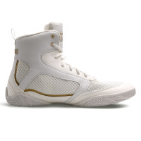 Hayabusa Mayweather Champ Boxing Shoes - White/Gold