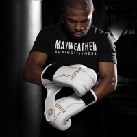 Hayabusa Mayweather Contender Boxing Gloves - White/Gold