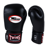 Twins Special BGN 1 Boxing Gloves - Genuine Leather - Black