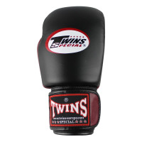 Twins Boxing Gloves - BGVL 3 - Black/ Wine red