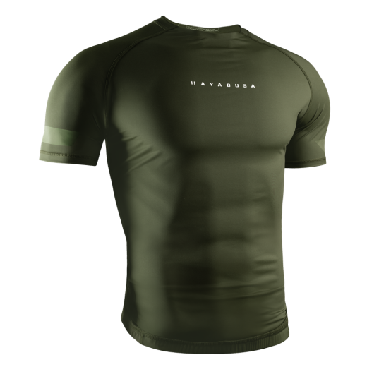 Hayabusa Core Kurzarm Rashguard - Dunkelgrün