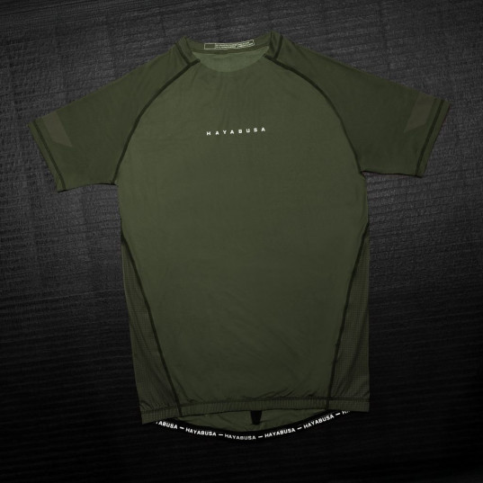 Hayabusa Core Kurzarm Rashguard - Dunkelgrün
