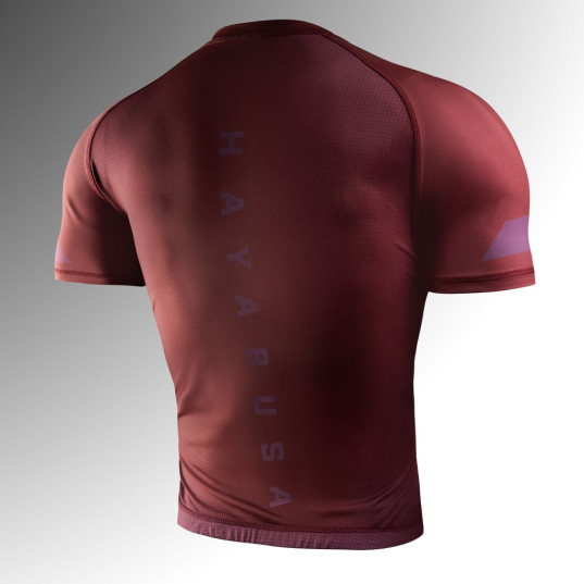 Hayabusa Core Kurzarm Rashguard - Dunkelrot