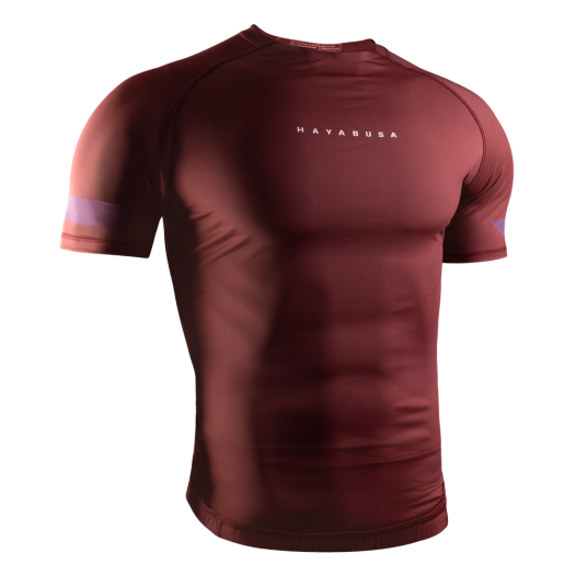 Hayabusa Core Kurzarm Rashguard - Dunkelrot