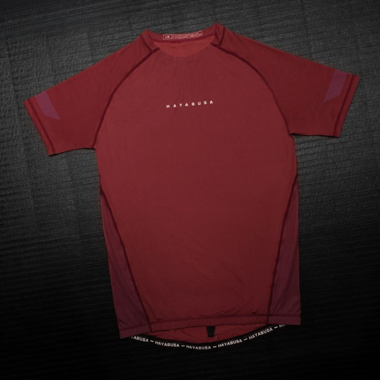 Hayabusa Core Kurzarm Rashguard - Dunkelrot
