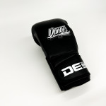 Danger Avatar Boxing Gloves - Leather - Black