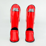 Danger Children's Shin Guards - PU - Red