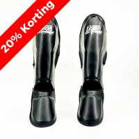 Danger Children's Shin Guards - PU - Black