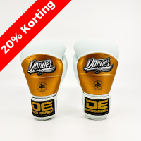 Danger Reborn Boxing Gloves - microfiber - White/Gold