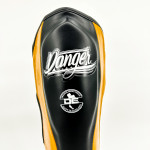 Danger Reborn Shin Guards - Leather - Black/Gold